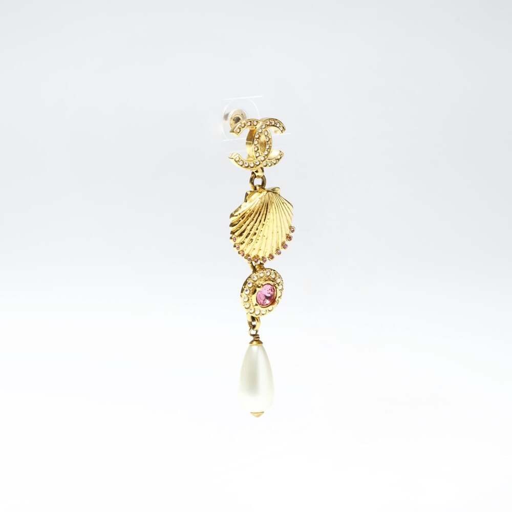 Chanel Earrings Pearl Gold-Tone Metal #246953C10B - Picture 5 of 7